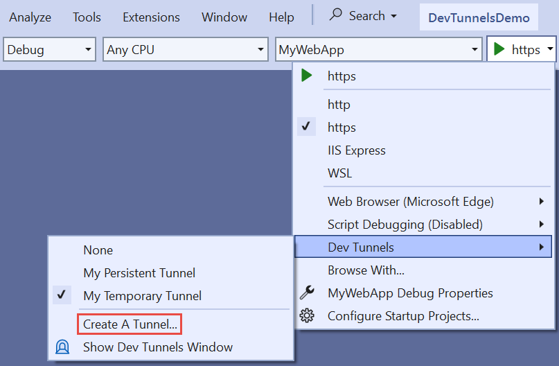 Dave_DotNet's tweet photo. What are Dev Tunnels in Visual Studio?  🤔    

Devs tunnels allow us to expose (and debug) our localhost APIs via remote URLs.

Previously when integrating into a third party service provider which had webhooks or callbacks to notify our apps that some event has happened we needed a publicly accessible URL. 

For a lot of devs this meant actually having to deploy to Azure app service or wherever to check if our methods which process the callback worked.

With VS now we can create a Dev Tunnel which will create a remote URL pointer into a running localhost instance. We can then put this URL into the 3rd party webhook config and have our localhost breakpoints fired when the remote URL is hit which is a much enhanced local dev flow.

I  💖  this feature, it's been a big time saver for us. 
Have you used Dev Tunnels yet?

#dotnet