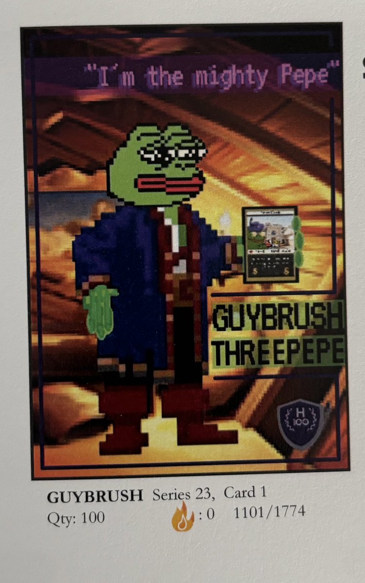 One OG #Rarepepe a day #guybrush 🐸 #NFT #Bitcoin