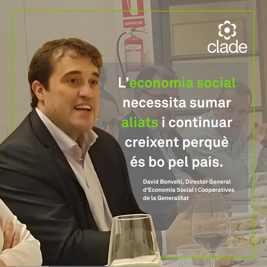 💬 Avui, reunió amb el nou director gral. d’#EconomiaSocial i Cooperatives de l’<a href="/econ_socialcat/">Economia social</a> <a href="/davidbonvehi/">David Bonvehí</a>. Hem de col·locar l'#economiasocial al lloc que li pertany, pel seu protagonisme al país. Sumem aliats per fer créixer un sector competitiu que aporta compromís social!