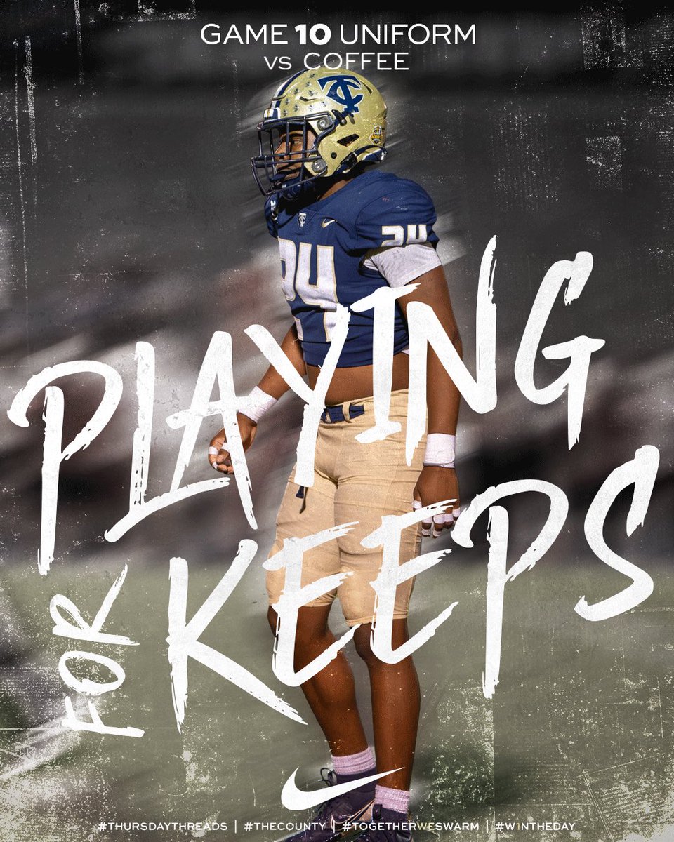 tcchsyjfootball's tweet photo. The look for Friday night:
🟡 - Lids
🔵 - Jerseys
🟡 - Pants
#TheCounty #TogetherWeSwarm #W1NTHEDAY #BeatCoffee
Presented By: SunStop Stores https://t.co/wu7RVmAAao