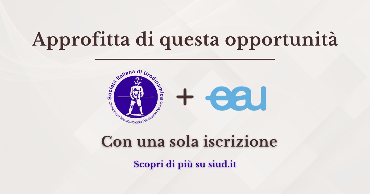 Se stai pensando di rinnovare l'iscrizione all' EAU, scegli SIUD per accedere a tanti vantaggi con un solo click!

Vai su siud.it/diventa-socio-…