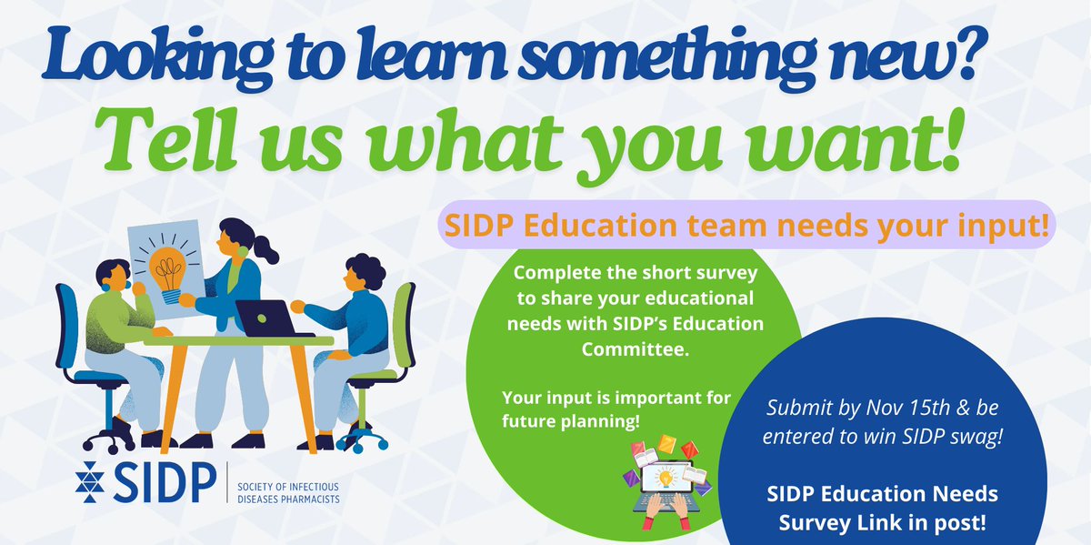 We want to hear from you! Complete a short survey to tell SIDP’s Education Committee about your learning needs. Survey results are valuable to shape education sessions for 2025. 🤓 

Complete survey here by Nov 15th buff.ly/4eq0clz for your chance to win some SIDP swag!