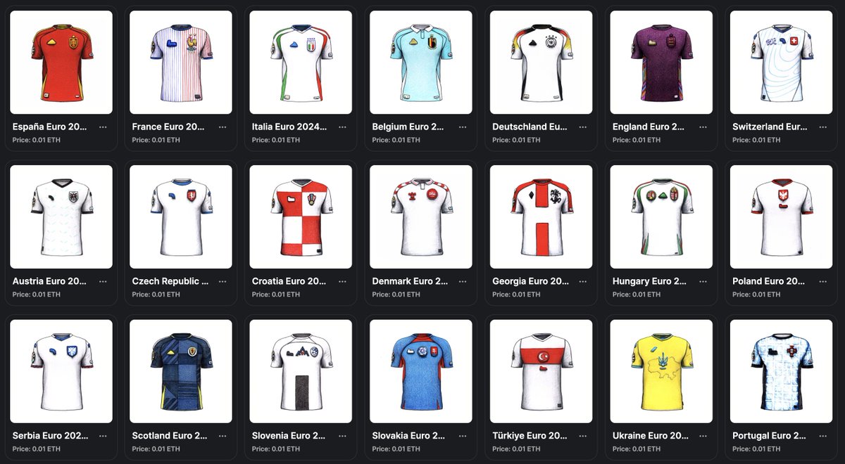 DON'T MISS THE EURO 2024 DROP - FLOOR PRICE 0,01 ETH 
Sale ends in 29 days

 #rarible via <a href="/rarible/">Rarible</a>
#NFT #NFTart #NFTcommunity #NFTcollector #NFTartists #NFTdrop #Inter #Milano #SerieA #cryptoart #digitalart #NFTs