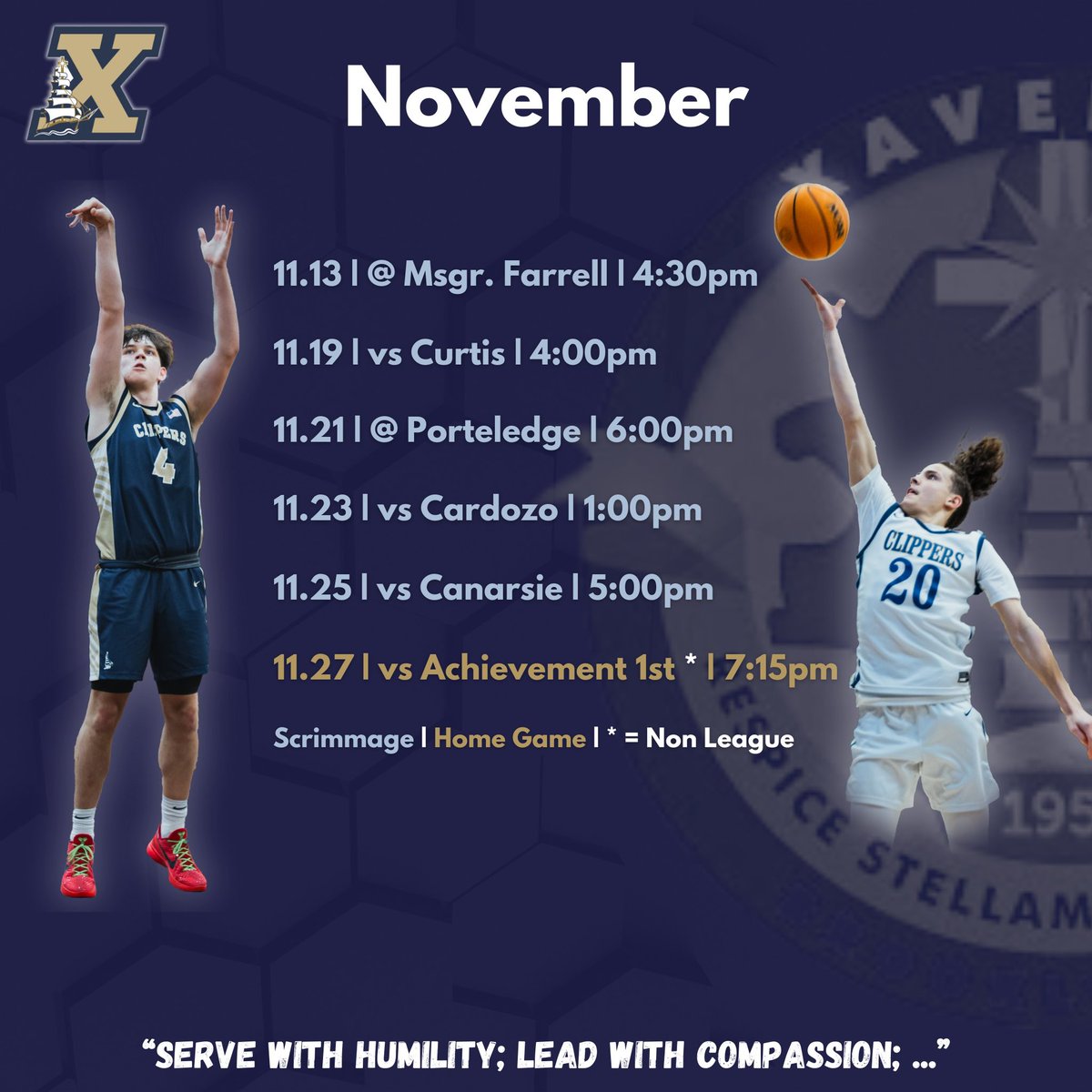 XaverianBB's tweet photo. 💫⚔️💫 2024-2025 Clippers 🏀 https://t.co/d6dbc6ONGW