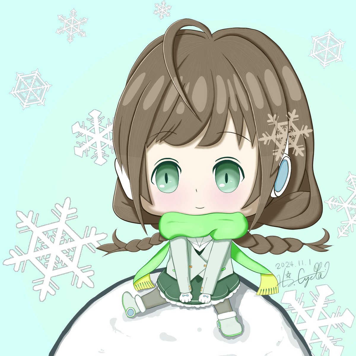 Lef_drop's tweet photo. まふゆちゃん、ハッピーバースデー🎂

#駅メモ #駅メモファンアート 
#新鶴まふゆ https://t.co/k7M8X0jh6Z