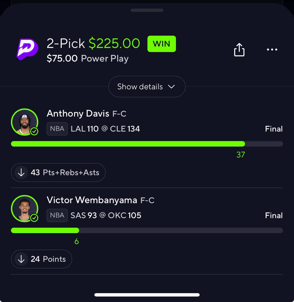 KashMuneyPickz's tweet photo. 🏦✅ 
#prizepicks #gamblingx https://t.co/cT8ynoW4Bp
