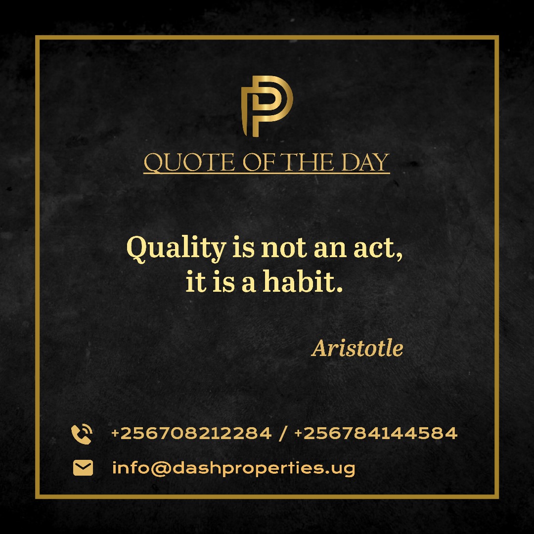Properties_Dash's tweet image. Every day brings fresh possibilities in real estate. At #DashProperties, we believe in helping you find the strength to make your property dreams a reality. 
#RealEstateMotivation #Quality #UgandaRealEstate #PropertyInvestment #RealEstateQuotes #UgandaHomes