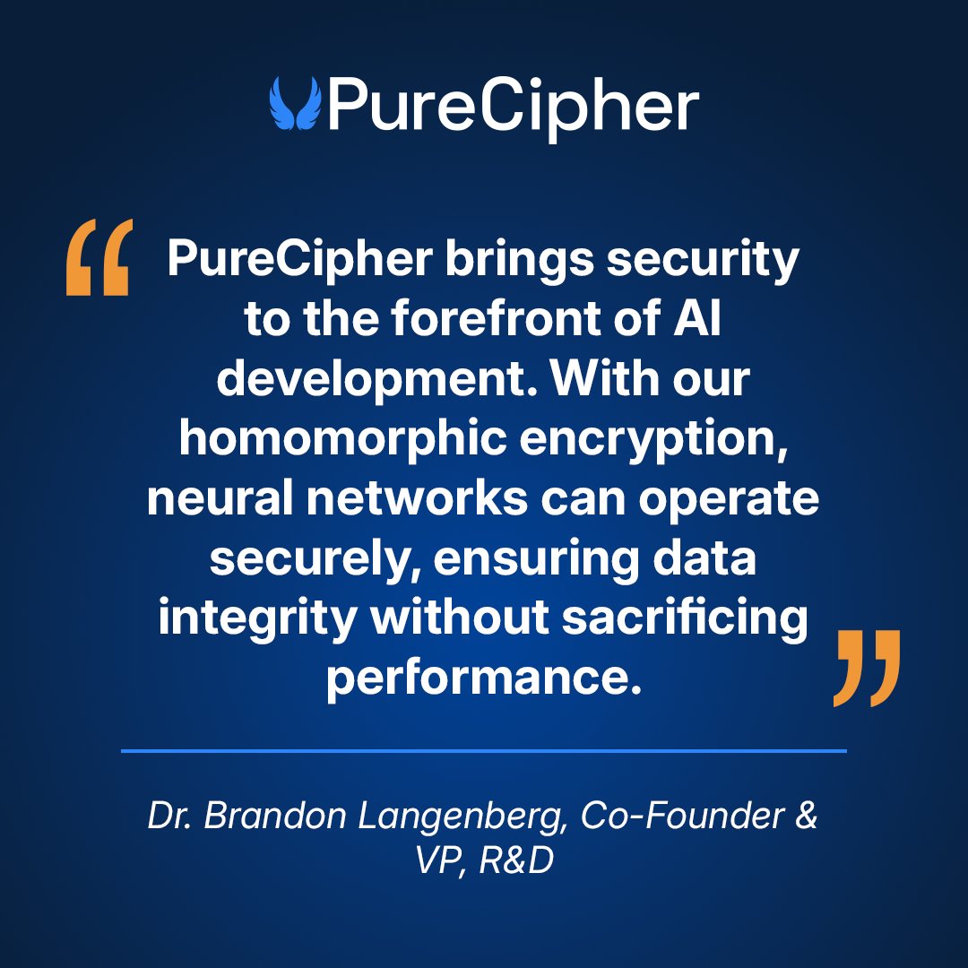 PureCipherInc's tweet image. 🌐Dr. Brandon Langenberg shares his insights at PureCipher, we are committed to integrating advanced security solutions into AI development, paving the way for innovative applications that are both powerful and secure #AI #Cybersecurity #PureCipher #SecureYourData #DataProtection