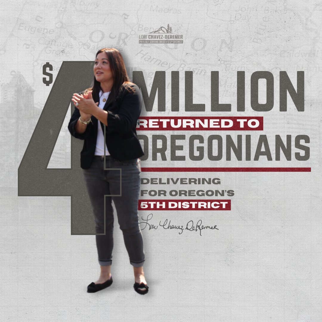 🚨 My office has returned over $4 MILLION to constituents through casework, helping them get overdue tax refunds, Social Security benefits, and more!

If you need help navigating a federal agency, please feel free to reach out: chavez-deremer.house.gov/services/help-…