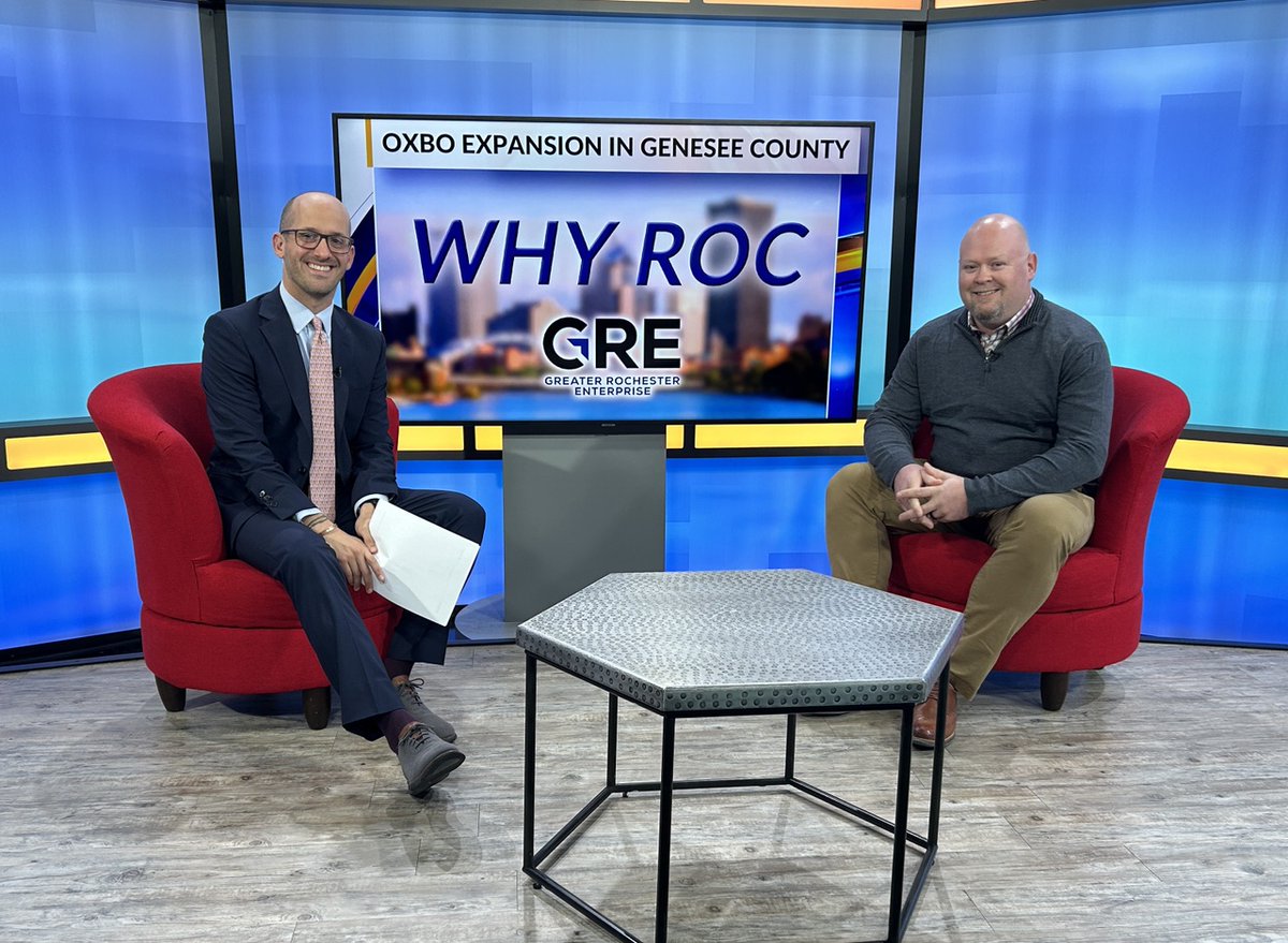 .<a href="/OxboCorp/">Oxbo</a>’s Chris Chadbourne discusses the company’s $50M expansion in Genesee County, its impact on the local food &amp; beverage industry, and upcoming job opportunities. Check out the latest <a href="/News_8/">News 8 WROC</a> <a href="/GRERochesterBiz/">GRE</a> Why ROC segment. shorturl.at/39Ppg
