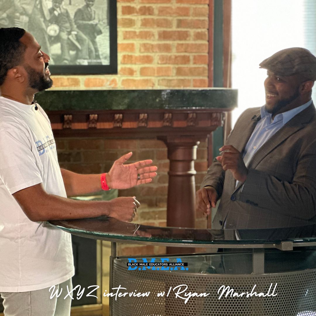 BMEAorg's tweet photo. 🎬 Yesterday, our CEO Dr. Curtis Lewis and Chief of Staff Chris Watson sat down with WXYZ’s @ryanmarshallreports! They dove into BMEA’s mission, highlighted our current work, and shared exciting plans for the future. 📈 #BMEA #DoingTheWork https://t.co/mouFspV4Tg
