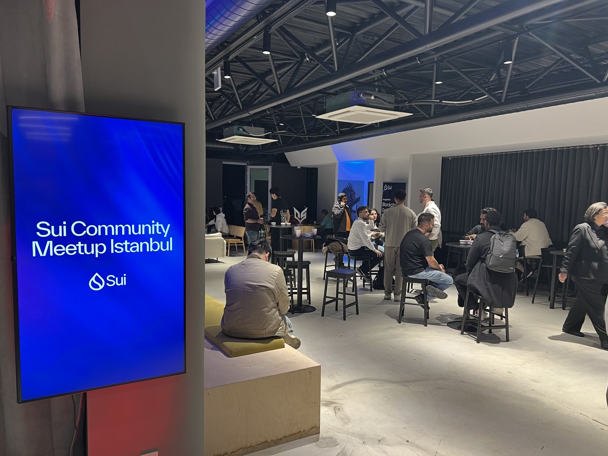 arkhauspeople's tweet photo. 🚀 The SUI Community Meetup Istanbul is happening right now at Arkhaus! Huge shoutout to @EAK_Digital and @SuiNetwork for making it all happen. 🎉

Don’t miss out on future events—subscribe to Arkhaus’ Luma calendar to be the first to know!  #SUI #Arkhaus

https://t.co/FVEtC51xNJ https://t.co/l05MSIBl2g