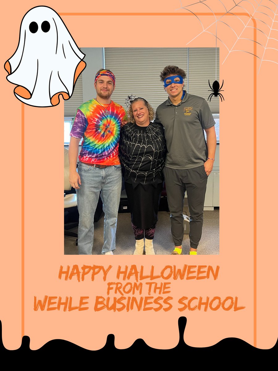 wehle2001's tweet photo. Wishing everyone a spooktacular Halloween from the Wehle Business School Program Advisors and Associate Dean! Stay safe and enjoy the festivities! #HappyHalloween #Wehle #Canisius https://t.co/NkGMW6capO