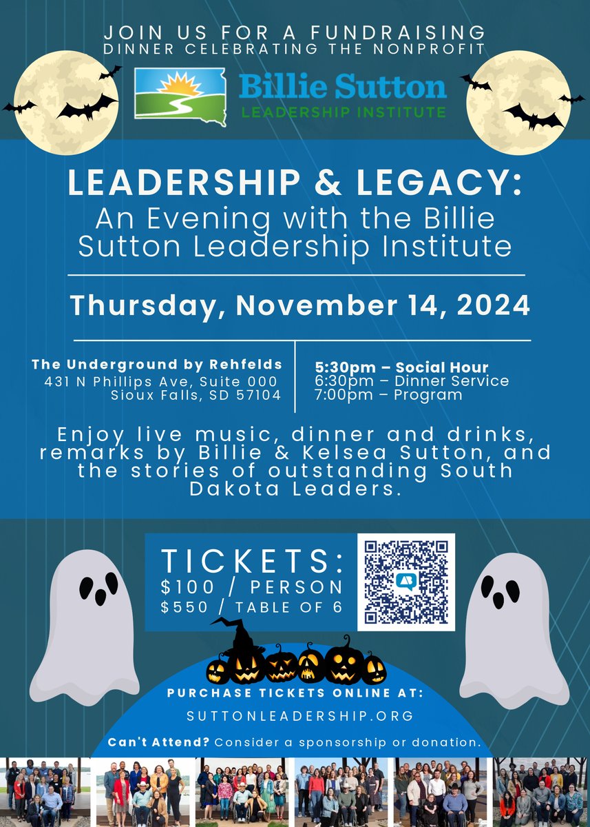 You know what’s really scary?👻
Missing out on all the fun that’s going to happen at our first-ever fundraiser on Nov. 14th!
So, don’t get spooked. Grab your tickets today, and we’ll see you in two weeks at the Underground in downtown Sioux Falls!
🎟️ secure.actblue.com/donate/suttonl…