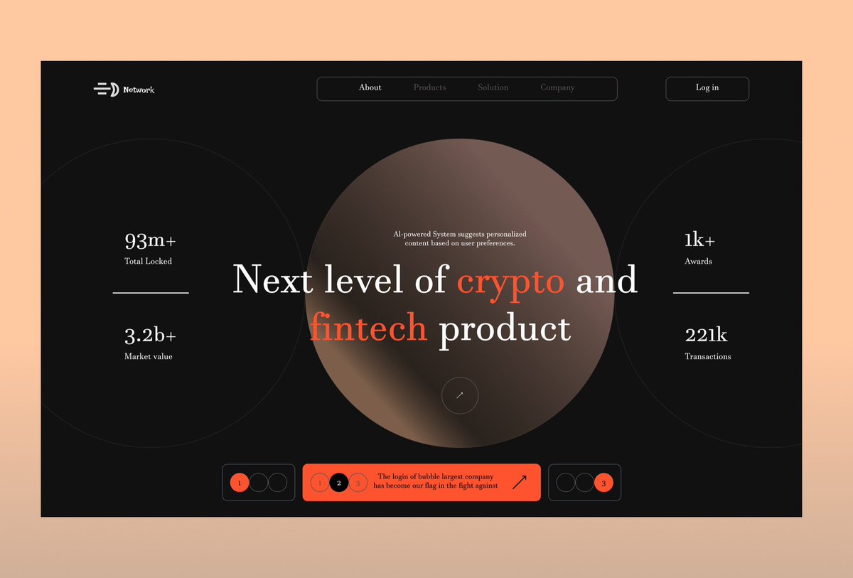 _Oluwafemiiii's tweet image. Replicated this design I saw on dribble. What do you think? 

#web3UI #uiux #uiuxdesign