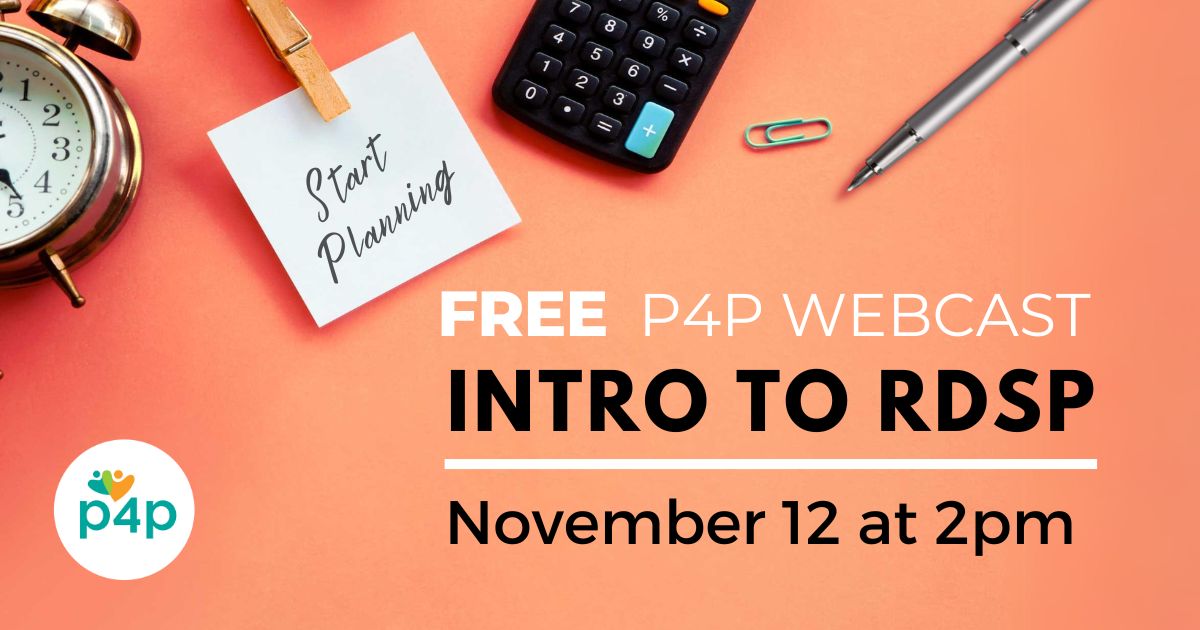 Looking to learn more about the Registered Disability Savings Plan (RDSP)? 

Join us on November 12 at 2pm for our "Introduction to the RDSP" webcast where you'll get the latest updates along with tips, advice and free resources.

Link in bio to register: bit.ly/3AHq6mw
