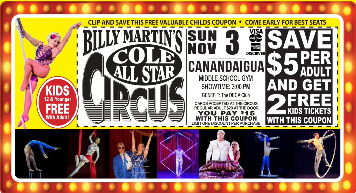 Looking for a fun event this weekend? Come join us for the circus!