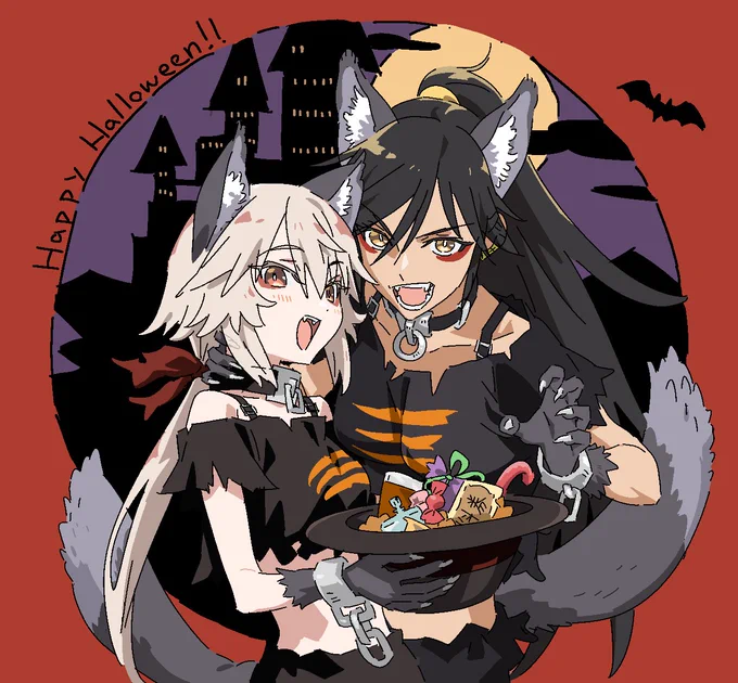 ハッピーハロウィンウルフ!!間に合いました〜〜!!!!! 