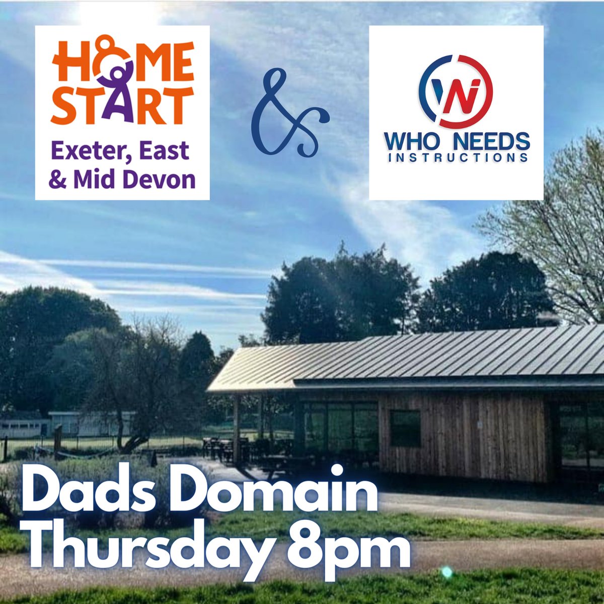 If you want to escape the teenagers knocking on your door tonight, and you're a DAD... why not come along to Dads Domain instead!

#AntiHaloweenPost 

🕗 8pm
📍 Park Life Heavitree
👨🏼‍💼 Dads
🍪 Biscuits
☕️ Tea/Coffee