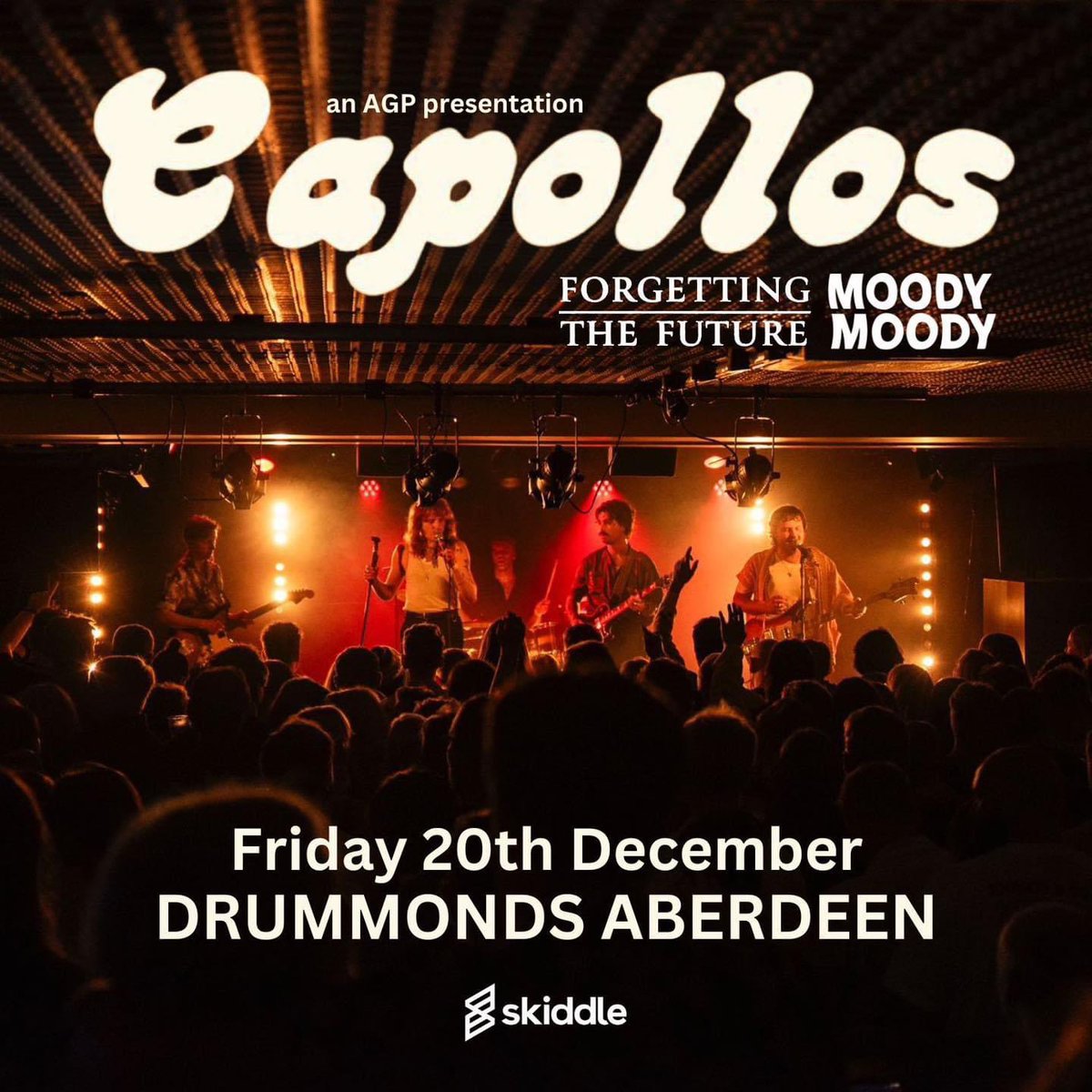 Moody Moody (@moodymoodyband) on Twitter photo LAST GIG OF THE YEAR
SUPPORTING <a href="/TheCapollos/">C a p o l l o s</a>
DRUMMONDS
MAD FRIDAY
ABERDREAM
HEID FIRST
tickets link in bio - u better hit moody moody ticket x
<a href="/agpaberdeen/">AGP Gigs</a> <a href="/DrummondsAberd1/">Drummonds Aberdeen</a> LAST GIG OF THE YEAR
SUPPORTING <a href="/TheCapollos/">C a p o l l o s</a>
DRUMMONDS
MAD FRIDAY
ABERDREAM
HEID FIRST
tickets link in bio - u better hit moody moody ticket x
<a href="/agpaberdeen/">AGP Gigs</a> <a href="/DrummondsAberd1/">Drummonds Aberdeen</a>