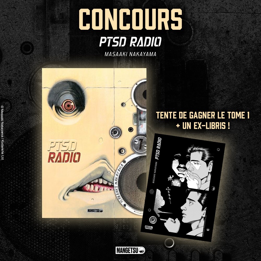 💀 CONCOURS D’HALLOWEEN 💀
Pour célébrer la nuit la plus terrifiante de l’année, nous vous proposons de remporter le premier tome de PTSD Radio, le nouveau phénomène du manga d’horreur de Masaaki Nakayama, ainsi qu’un ex-libris !

Pour participer c’est simple :
🎃 Suivre