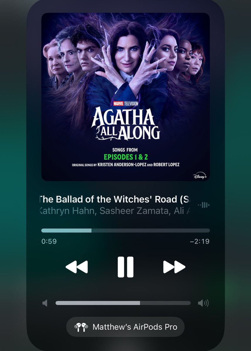 Mat2magic's tweet image. Been listening to The Ballad of the Witch’s Road on repeat all day... wonder why 😉✨

#AgathaAllAlong
