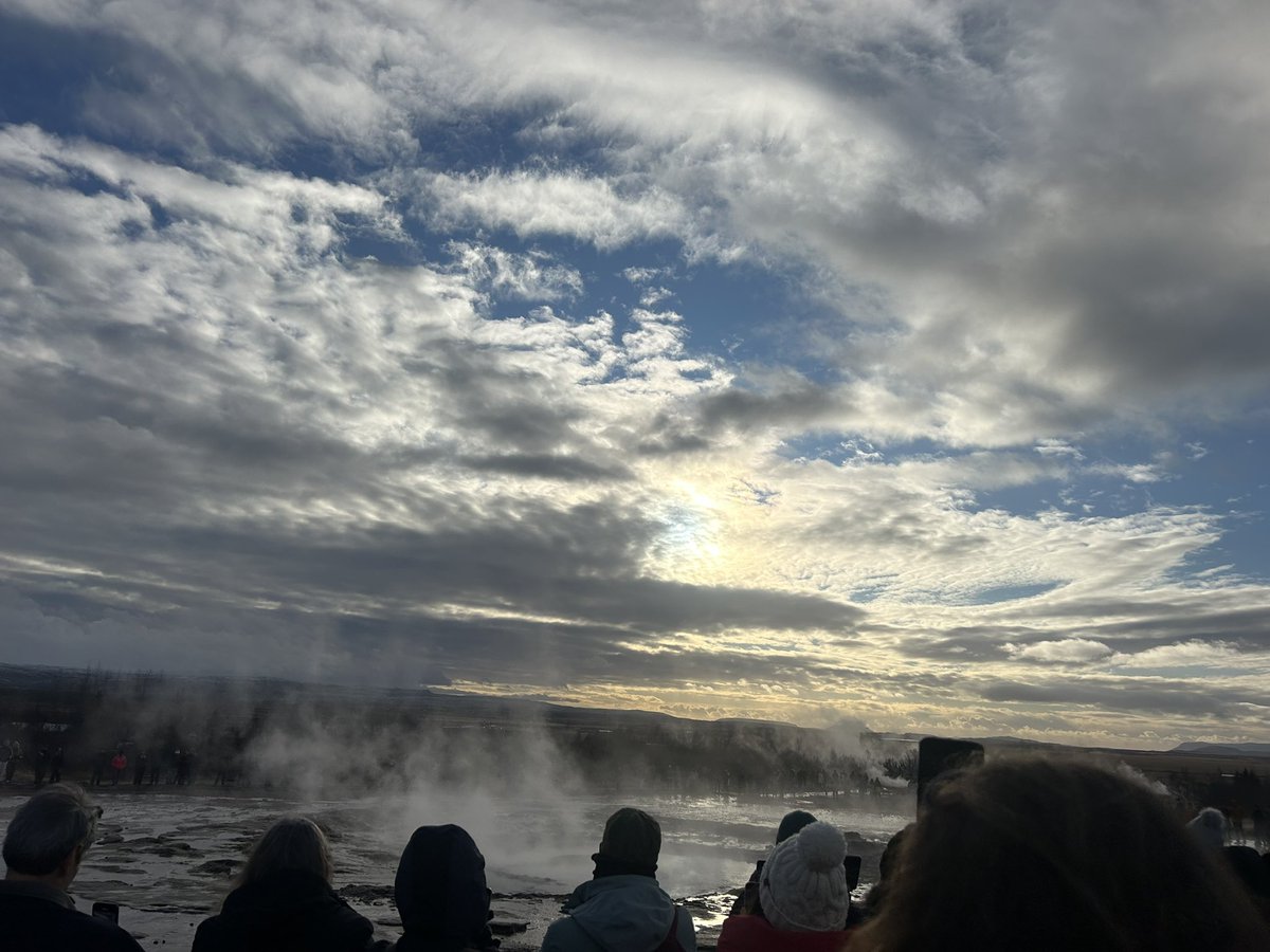 GeogJhn's tweet photo. Another excellent day! Lava centre, Gullfoss, Thingvellir, standing on the North American and Eurasian plates! Next stop, hotel and then a walk to dinner. 
#iceland2024 
@thejhnschool 
@DTWEGeography https://t.co/i2iP7BRyHf