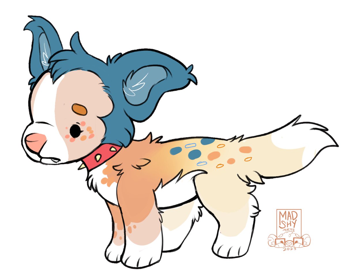 had folks back out of these two @/MADSHYARTS designs, so they are still looking for homes!

cow skunk - asking  $100 obo, paid $120
colorful pup - $45 obo , worth ~ $60 , has extra art

pls dm / reply to claim - and pls rt / share! 🩶🩵🧡💛