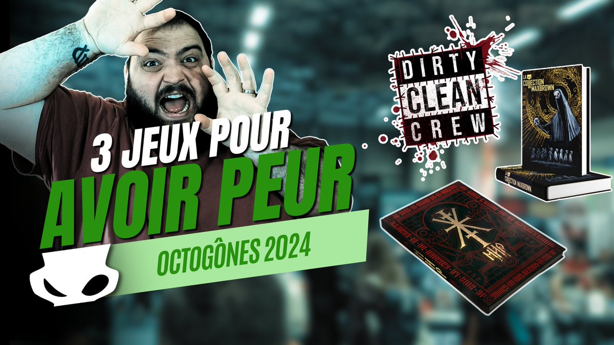 AntreRolistes's tweet photo. 🎬 Spécial Halloween! 🕷
@LinouMajorZero du Dirty Clean Crew nous parle du Dirty System et de son label.
On découvre la collection Max Brown avec Pierre Saliba et le fameux Mir de @Mir_RPG!
🎥 https://t.co/hr4iOFM2E3
#jeuderole #jdr #dirtysystem #octogones2024 #mir #MaxBrown https://t.co/I1PzFm7bjt