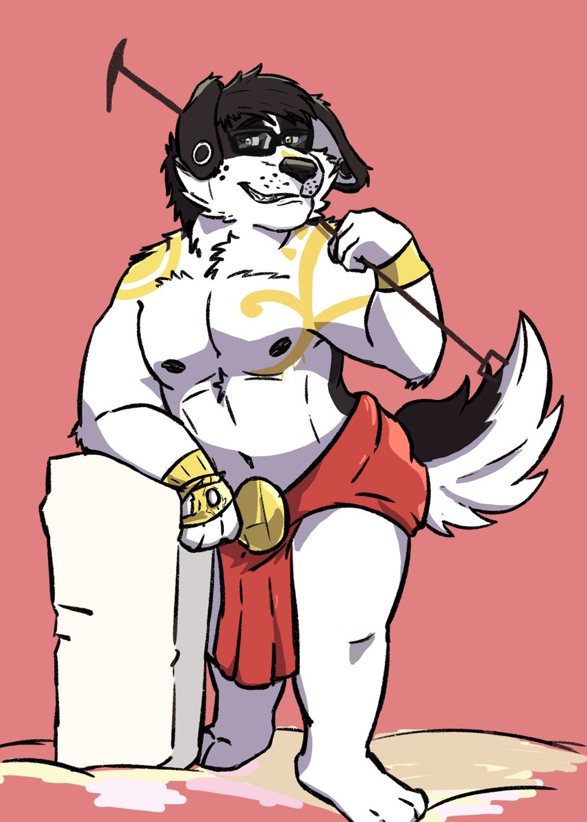 HeyItsTyson's tweet photo. Surely I’m not late-

Happy Halloween! The Darrell Amicus gave me an idea to draw Pat in Neferu’s outfit LMAO 

Character’s Pat Shamus from Chord Progressions by @ChordProgVN ! 18+, give it a read! I sure need to reread it hoho

#furry #furryart #choprovn #chordprogvn https://t.co/F4ViY7pdtD