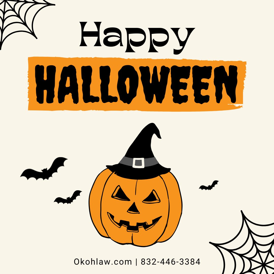 okohbrownlaw's tweet photo. Have A #HappyHalloween  Be Safe Out There Y'all!! 
#OkohLaw #TexasLawyer https://t.co/BhR9BbP5XT