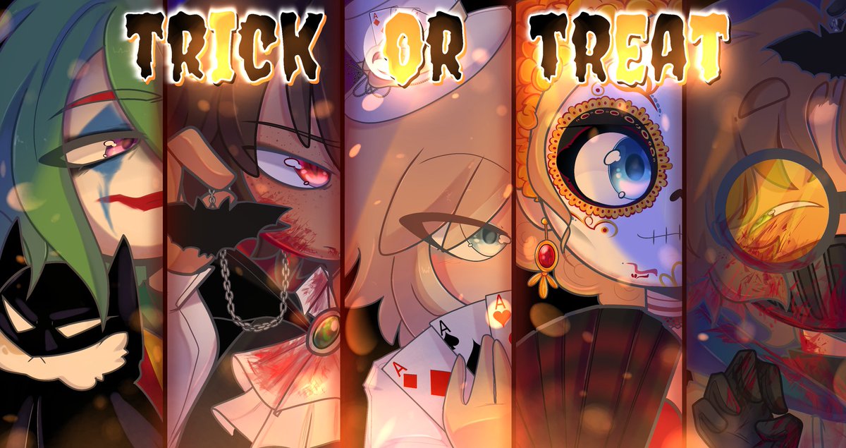 🕸🎃 TRICK OR TREAT !!🎃🍬
#FHSCNG #FHS #FNAFHS #Halloween 
QUIEN...ES ESTE MISTERIOSO GRUPO...?🕷🪦