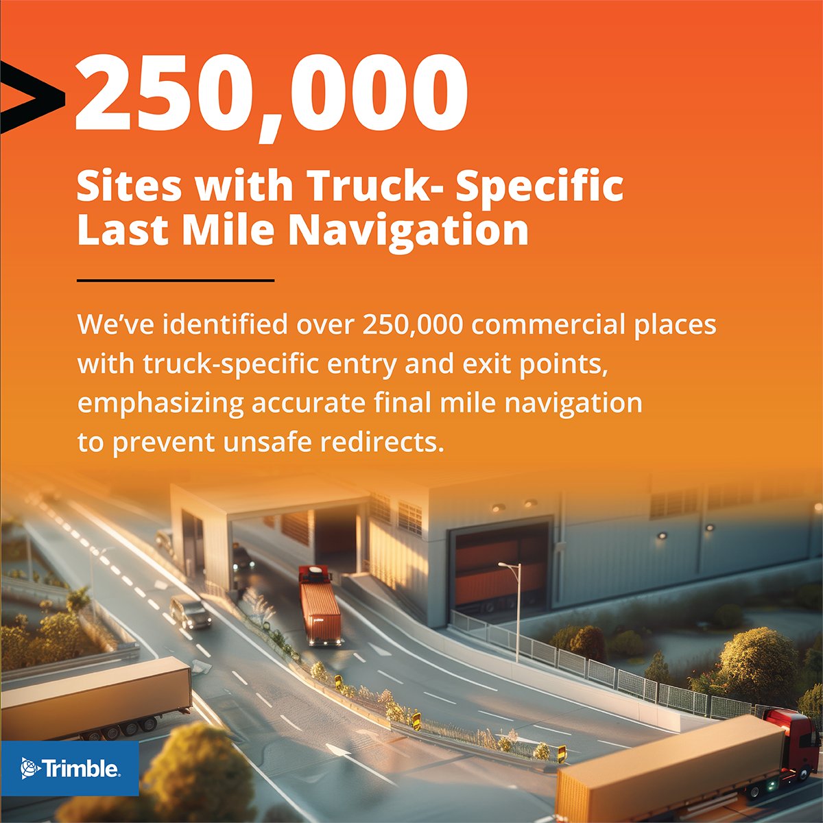 There's nothing spookier than navigating a commercial vehicle to a destination without locating its truck-specific entry and exit points! Luckily, we've mapped over 250k locations, so ghostly redirects and turnarounds are a thing of the past! 

Learn more: lnkd.in/edxkNp9M