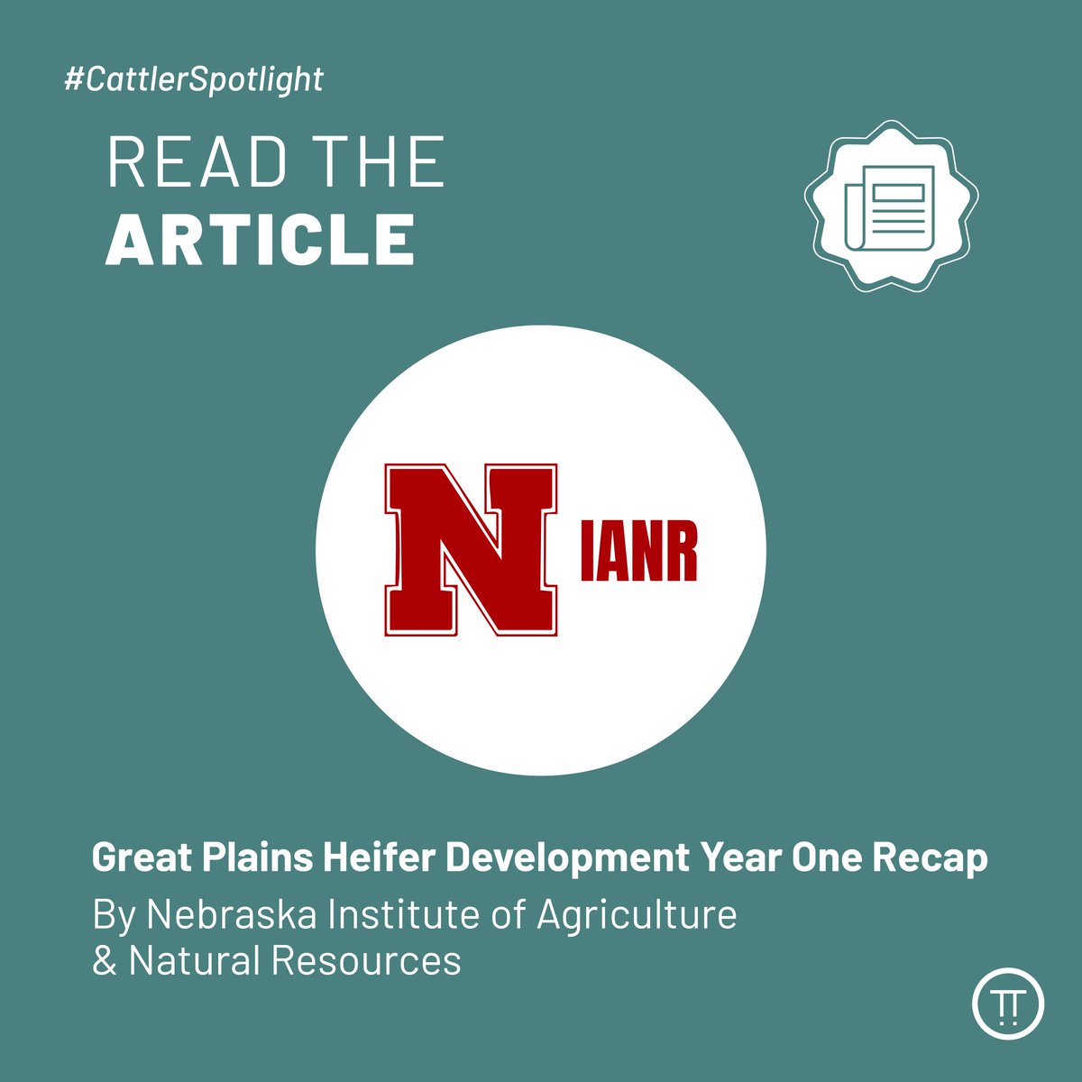 Cattler in the Spotlight!
The Nebraska Institute of Agriculture &amp; Natural Resources recently highlighted the incredible work being done in the Great Plains Heifer Development Program. We’re excited to share that Cattler played a key role in tracking and optimizing performance