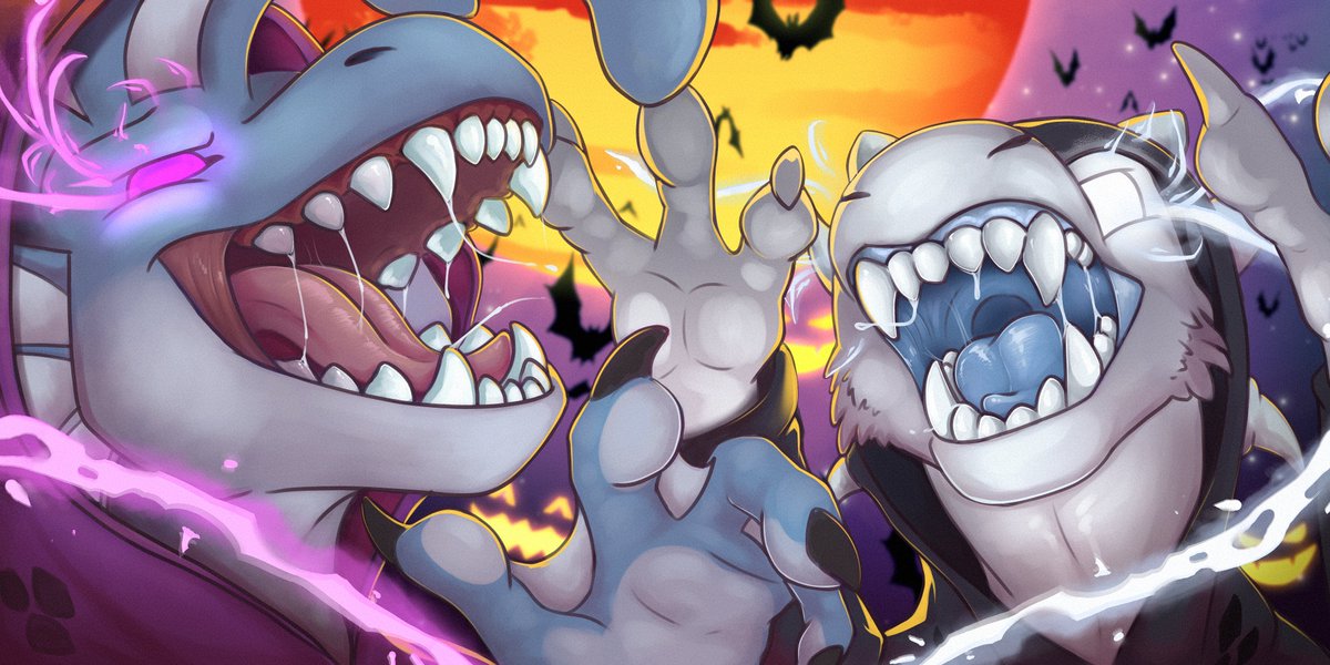 Happy Halloween!

Collab with my blue fish Karu ^^