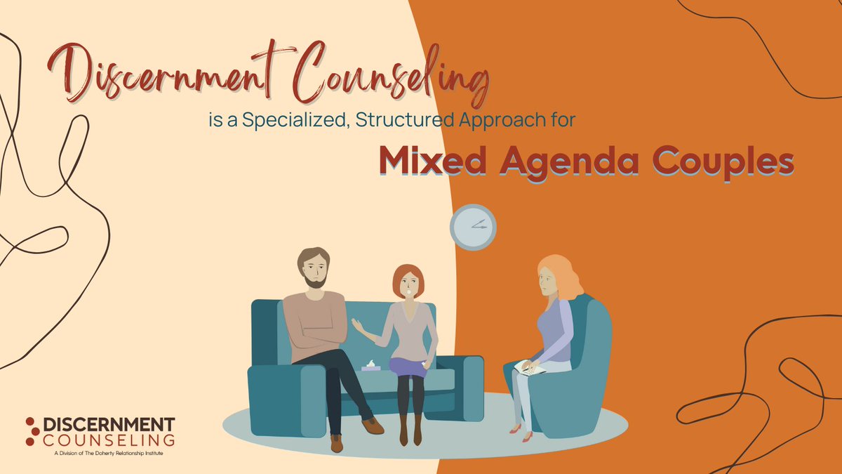 We use a specialized structured approach to guide mixed-agenda couples (one uncertain about the marriage, the other wanting to work on it) in understanding their relationship dynamics and making thoughtful choices about their future, without the expectation of immediate action.