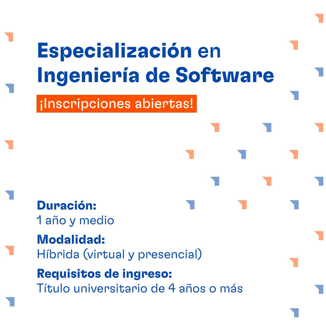 ¿Querés llevar tu carrera al siguiente nivel? 🚀 Descubrí cómo la Especialización en Ingeniería de Software puede ayudarte a alcanzar tus metas profesionales👇lnkd.in/dgCvCUaS

#IngenieríaDeSoftware #DesarrolloProfesional #Educación #LiderazgoEnSoftware