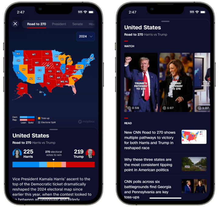 CNN Communications (@cnnpr) on Twitter photo <a href="/CNN/">CNN</a> <a href="/StreamOnMax/">Actually HBO Max</a> <a href="/cnni/">CNN International</a> <a href="/CNNEE/">CNN en Español</a> Stay up to date on all the races you’re following with CNN’s NEW digital Magic Wall experience via the CNN app. Track up-to-the-minute results and on-demand video straight from CNN journalists reporting on the ground, right in the palm of your hand. Whether it’s the race to the <a href="/CNN/">CNN</a> <a href="/StreamOnMax/">Actually HBO Max</a> <a href="/cnni/">CNN International</a> <a href="/CNNEE/">CNN en Español</a> Stay up to date on all the races you’re following with CNN’s NEW digital Magic Wall experience via the CNN app. Track up-to-the-minute results and on-demand video straight from CNN journalists reporting on the ground, right in the palm of your hand. Whether it’s the race to the