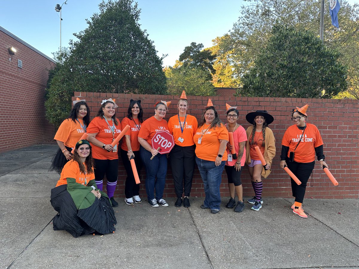 Traffic Cones Unite!🤣That morning drop off duty is nothing to play with!
