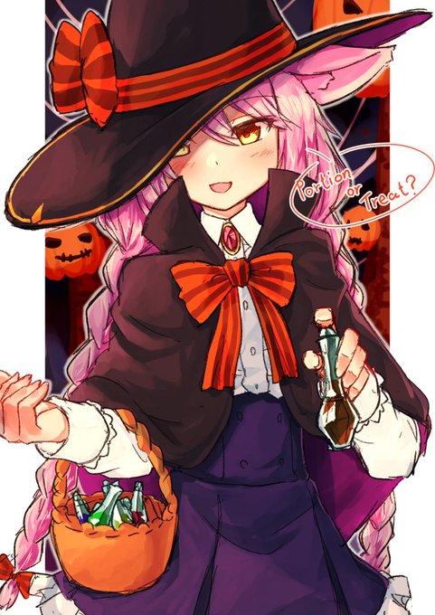 去年描いた魔女っ娘ミルミリエをリバイバルするしかない…… 