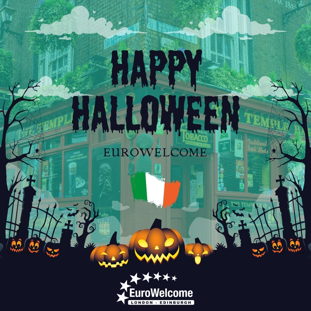 EuroWelcome's tweet photo. ¿Sabías que Halloween tiene raíces irlandesas? La festividad de Samhain, celebrada por los celtas, marcaba el fin del verano y el comienzo del invierno. En esta noche, se creía que los espíritus regresaban a la Tierra.

¡Descubre Irlanda con EuroWelcome! https://t.co/NHbFwehJNO