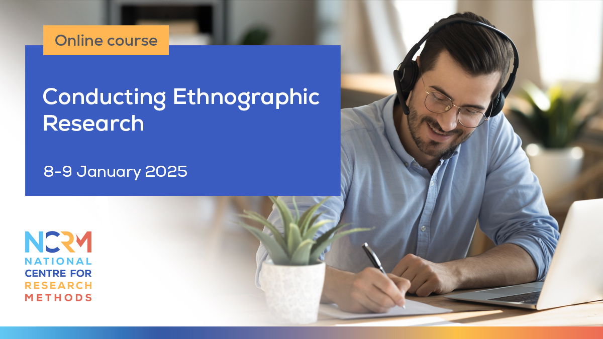 NCRM (@ncrmuk) on Twitter photo Learn about the practice and ethics of #EthnographicResearch on our two-day online course.
Conducting Ethnographic Research takes place on 8-9 January 2025 and is led by <a href="/AliceStefanell1/">Alice Stefanelli</a>
of <a href="/RMCentreDurham/">Durham Research Methods Centre</a>.
Find out more: ncrm.ac.uk/training/show.… Learn about the practice and ethics of #EthnographicResearch on our two-day online course.
Conducting Ethnographic Research takes place on 8-9 January 2025 and is led by <a href="/AliceStefanell1/">Alice Stefanelli</a>
of <a href="/RMCentreDurham/">Durham Research Methods Centre</a>.
Find out more: ncrm.ac.uk/training/show.…