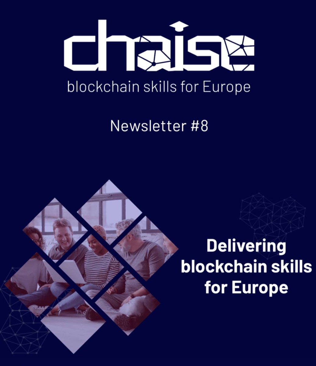 CHAISE project's 8th newsletter is out now.🎉
Read about the project's work over the past 4 years and how you can get involved.🤝 
chaise-blockchainskills.eu/wp-content/upl…