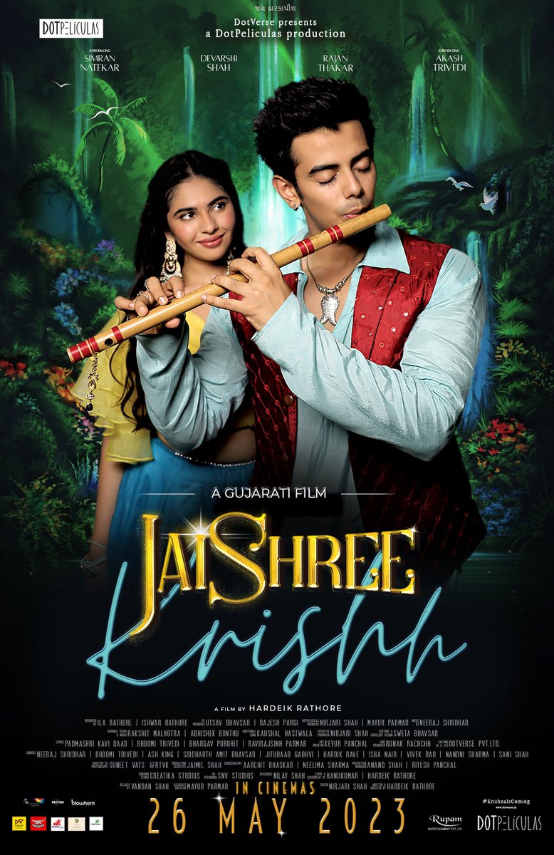 CinemaRare (@cinemararein) on Twitter photo Gujarati film #JaiShreeKrishna (2023) by <a href="/hardeikrathore/">Hardeik Rathore</a>, ft. <a href="/devarshi7893/">Devarshi Shah</a> #SimranNatekar #RajanThakar & #AkashTrivedi, now streaming on @ShemarooMe.
<a href="/ShemarooEnt/">Shemaroo</a> @ShemarooGuj Gujarati film #JaiShreeKrishna (2023) by <a href="/hardeikrathore/">Hardeik Rathore</a>, ft. <a href="/devarshi7893/">Devarshi Shah</a> #SimranNatekar #RajanThakar & #AkashTrivedi, now streaming on @ShemarooMe.
<a href="/ShemarooEnt/">Shemaroo</a> @ShemarooGuj