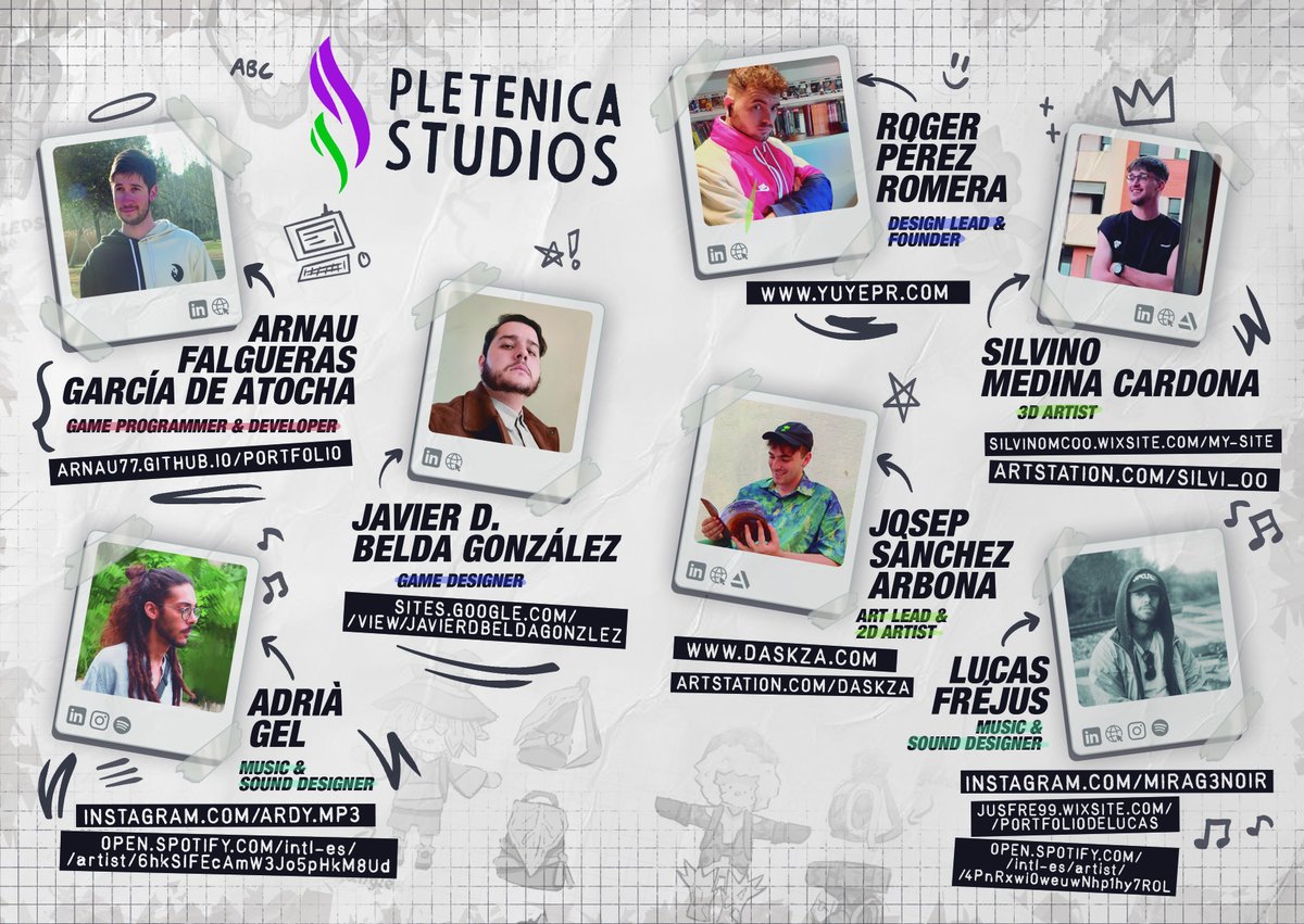PletenicaStudio's tweet photo. Bon dia! 
Som Pletenica Studios, un estudi de videojocs amb ganes de crear una nova experiència. Prompte us podrem ensenyar el projecte el qual estem treballant actualment🌻
Tenim moltes ganes de coneixer-vos, aixi que no hi ha res millor com una carta de presentació de l’equip! https://t.co/2Y1Qqxiq38