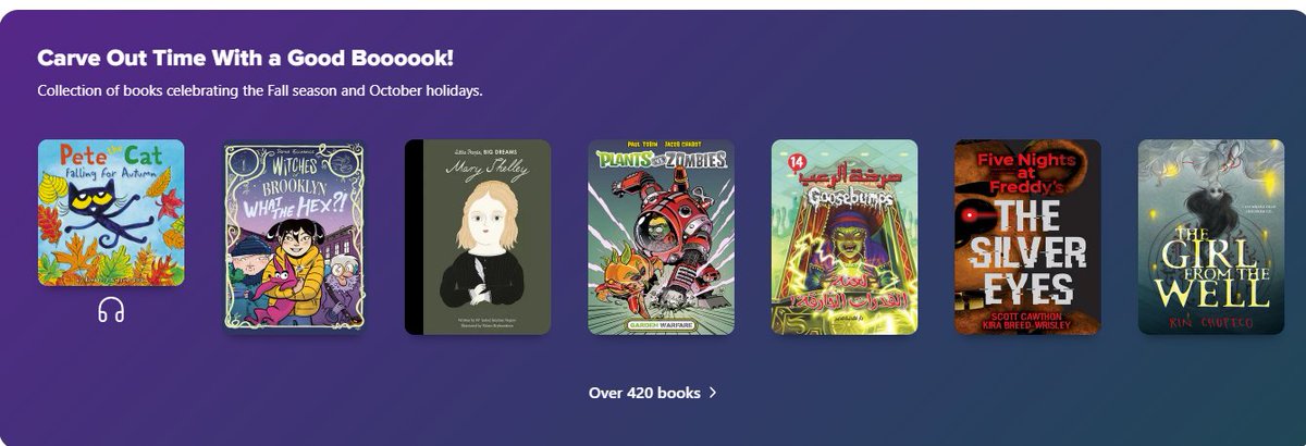NYC School Library System (@nycdoeols) on Twitter photo What are you reading this #Halloween? <a href="/NYCSchools/">NYC Public Schools</a> Carve Out Time with a Good Booooook! from the Citywide Digital Library on <a href="/Sorareadingapp/">Sora, by OverDrive Education</a>. #NYCReads What are you reading this #Halloween? <a href="/NYCSchools/">NYC Public Schools</a> Carve Out Time with a Good Booooook! from the Citywide Digital Library on <a href="/Sorareadingapp/">Sora, by OverDrive Education</a>. #NYCReads
