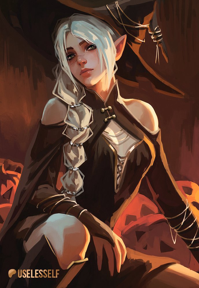 Useless_Elf's tweet photo. One more Halloween #Shadowheart poster in shop! 

https://t.co/kfb9R6jmIf https://t.co/qjPohFbatp