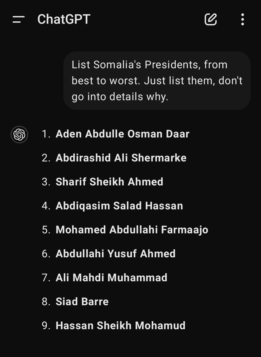 somalianalyst's tweet photo. Hassan Sheikh is objectively the worst President in Somalia's history https://t.co/YwvcGBpv5L