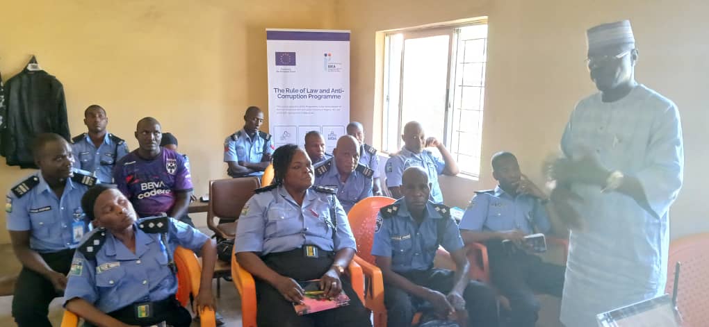 ZeebabsZb's tweet photo. A cross section of @Int_IDEA funded @RoLACNG stepdown trainings #ACJL @Adamawa_Gov @PoliceNG Divisional Headquerters, Doubeli, Karewa &amp; Wuro-Hausa by the State Cordinator @RoLACNG Barr. Hafsat today @abdulrahmanmoj. https://t.co/4GwPL6lHKh