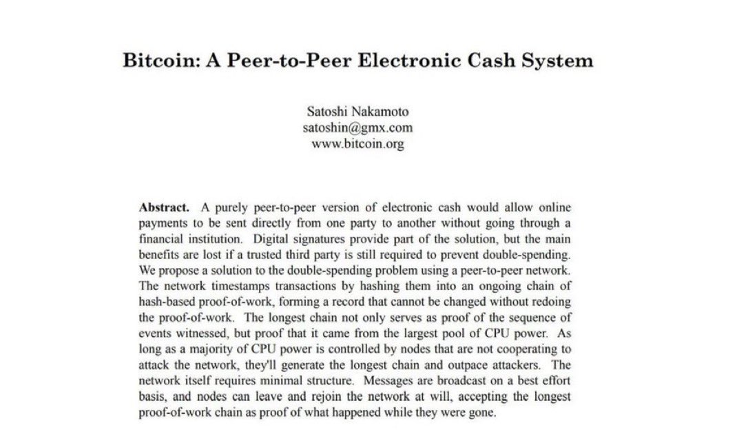 16 years ago today, Satoshi Nakamoto published the #Bitcoin whitepaper.